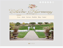 Tablet Screenshot of eclecticharmonydesigns.com